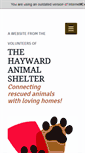Mobile Screenshot of haywardanimals.org